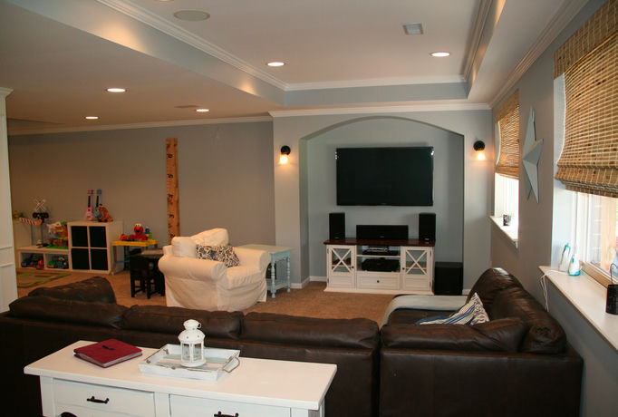 finished basement Novi After