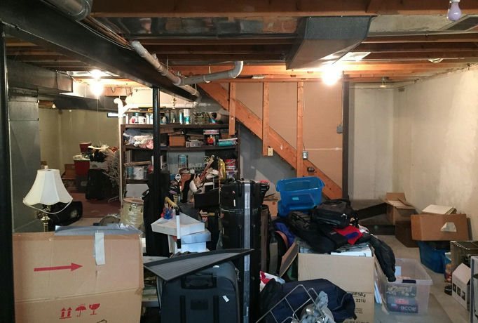 finished basement Wayne Before