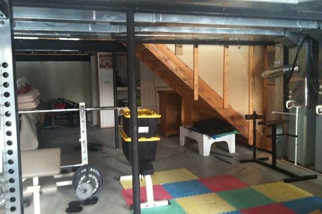 finished basement Novi Before