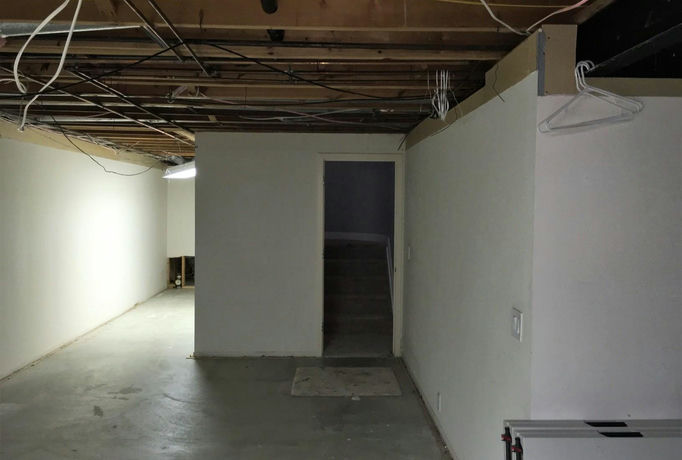 finished basement Franklin Before