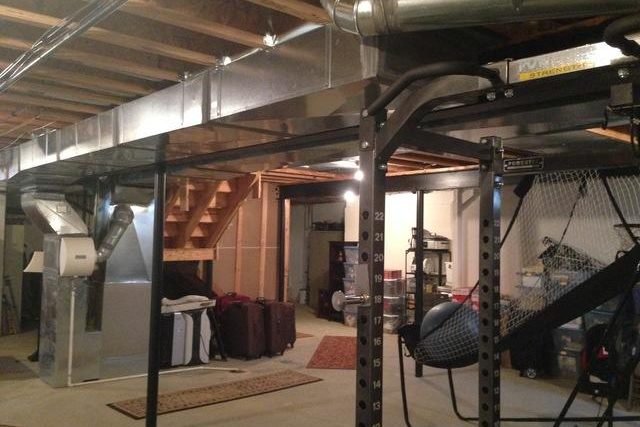 finished basement Novi Before