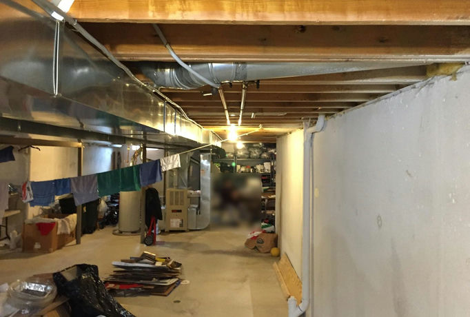 finished basement troy Before