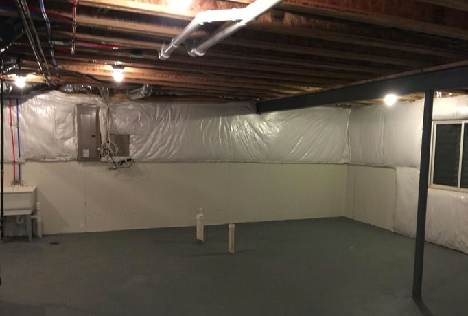 finished basement Novi Before