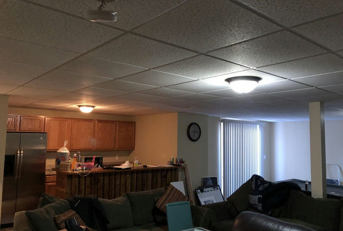 finished basement Milford Before