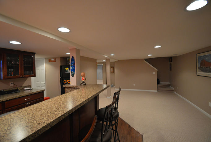 finished basement Wayne After