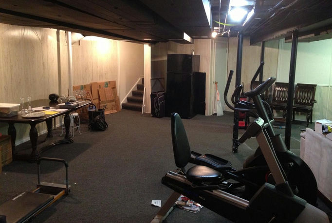 finished basement Northville Before