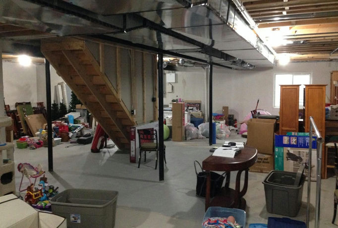 finished basement troy Before