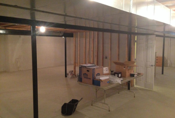 finished basement Plymouth Before