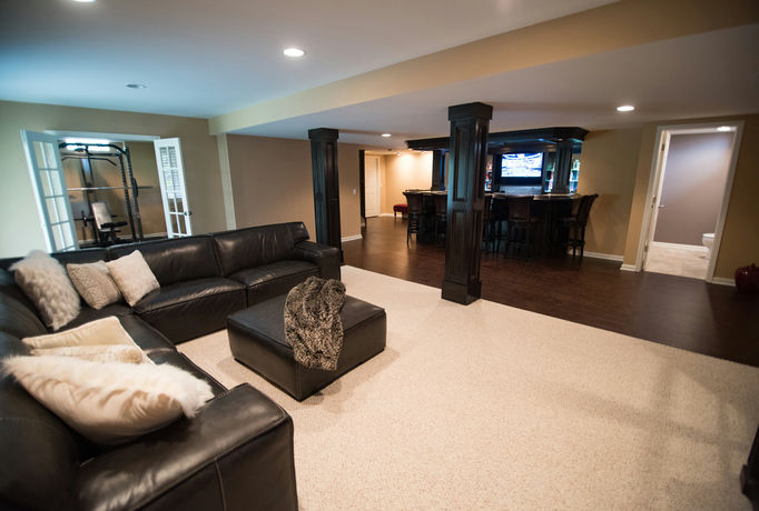 finished basement Novi After
